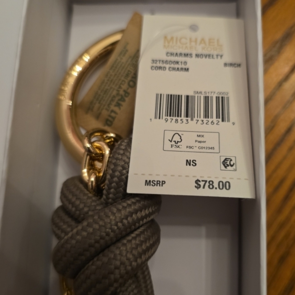 Michael Kors Bag Charm, Key Chain, Charms, Cord